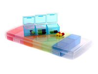 SEADEAR 7 Day Travel Pill Container Pill Case Box Pill Planner Pill Organizer Box Holder