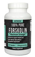 120ct Potent Forskolin Extract for Weight Loss Fat Burner Aid | Forskolin Capsules Made from High Quality Coleus Forskohlii Root Extract for Fat Loss and Appetite Suppressant