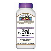 21st Century Red Yeast Rice, Herbal Extract- 150 Vegetarian Capsules