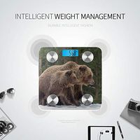 Brown Bear Walking in The Snow Body Weight Digital Scale Digital Body Scale Weigh Scales Tracks 8 Key Compositions Analyzer Sync with Fitness Apps 400 Lbs