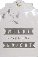 Jumbo Gift Tag - Merry & Bright