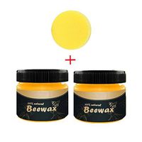 Yemenger Wood Seasoning Beewax - Traditional Beeswax Polish for Wood & Furniture, All-Purpose Beewax for Wood Cleaner and Sponge - Non Toxic for Furniture to Beautify & Protect, No Build-Up