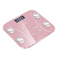 BESPORTBLE Digital Body Scale Bathroom Scale Smart Weight Scale Composition Analyzer Health Monitor PinkBattery Style