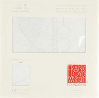 The Napkins Frank Lloyd Wright March Balloons Pure Bamboo Single USE Dinner Napkin - 40x40 cm Biodegradable Napkin - Feels Like Cloth (Natural/Warm Grey)