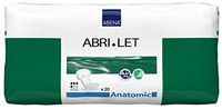Abena Abri-Let Fluff Incontinence Pads Without Barrier, Anatomic, 240Count (12 Pack of 20)