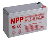 NPP NP12-7.5Ah 12V 7.5Ah High Rate Long Life Rechargeable Lead Acid UPS Battery Terminal F2