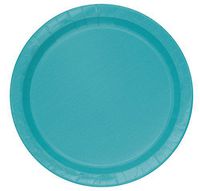 Unique Industries, Cake Paper Plates, 20 Pieces - Teal
