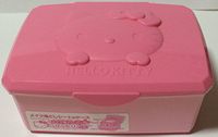 Sanrio Hello Kitty Accessory Case Wipe Sheet Box 8 × 10.5 × 3.5 cm