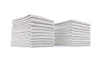 The Rag Company (20-Pack) 10 in. x 10 in. All-Purpose Microfiber Highly Absorbent, LINT-Free, Streak-Free Cleaning Towels (Grey)