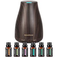 InnoGear Essential Oil Diffuser with Oils, 150ml Aromatherapy Diffuser with 6 Essential Oils Set, Aroma Cool Mist Humidifier Gift Set
