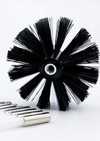 Flexible Dryer Lint Removal Kit, 1 Synthetic Brush Head and 10 Rods That Extend up to 12 Feet, Dryer Vent Cleaning Kit can be Used with or without a Power Drill