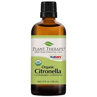 Plant Therapy Citronella Organic Essential Oil 100% Pure, USDA Certified Organic, Undiluted, Natural Aromatherapy, Therapeutic Grade 100 mL (3.3 oz)
