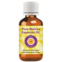 Deve Herbes Pure Melissa Essential Oil (Melissa officinalis) Premium Therapeutic Grade for Hair, Skin & Aromatherapy 30ml (1.01 oz)