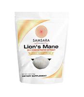 Samsara Lions Mane Mushroom Extract Powder (4oz/114g) - Nootropic Supplement Powder, Promote Mental and Bodily Wellbeing - Enjoy Better Quality of Life, Boost Your Focus - Hericium Erinaceus Powder
