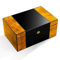 JUFU Cigar Box Cigar Box, Cedar Wood Cigar Box Humidor Cigar Cabinet Large Capacity Cigar Box Can Hold 150 @@ (Size : 37x24x16.5cm)