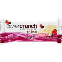 Power Crunch Bar - Wild Berry Cream - Case of 12 - 1.4 oz - Protein Energy Bar - 14 Grams Protein - 5 Grams Sugar