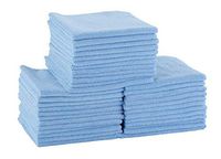 DRI Professional Extra-Thick Microfiber Cleaning Cloth 72 Pack Blue (16IN x 16IN, 300GSM, Commercial Grade All-Purpose Microfiber Highly Absorbent, LINT-Free, Streak-Free Cleaning Towels)