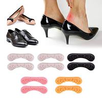 Heel Cushion Pads Heel Shoe Grips Liner, Self-Adhesive 4D High Heel Cushion Snug Inserts Foot Care Protector for Men’s and Women’s Loose Shoes-Heel Pain Relief Heel Cushion Inserts (White, 0.1in)