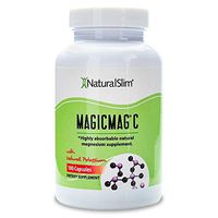 NaturalSlim Anti Stress Magnesium Capsules - Pure Magnesium Citrate Plus Potassium - Natural Aid to a Slow Metabolism, Muscle Relaxation & Sleeping Difficulties - 500 mg - 100 Count (1 Pack)