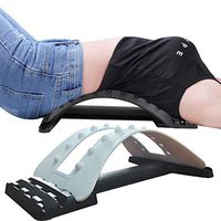YFQH Back Massage Stretcher Magic Lumbar Support Device for Back Pain Relief 3 Adjustable Settings White