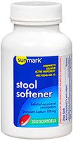 Sunmark Stool Softener, 100mg Softgels - 250 softgels