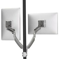 Milestone K1 Pole Mount Dual Disp Dual 2l Arms Silver