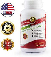 Natural Weight Loss Supplements for Women, Dietary Supplements by Doctor's Choice Slim&Slim, Fat Burners, Appetite Suppressant, Metaolism and Enegy Boost, 40 Capsules. Made in USA.