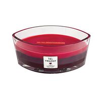 WoodWick Sun-Ripened Berries Trilogy Candle 16 oz. HearthWick Flame