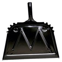 Impact Products 4216-90 16" Black Metal Dust Pan - Quantity 3
