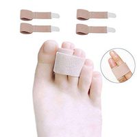 Brace Cushioned Corrector 2 Pairs for Hammer&Crooked Toe Separator Wrap Broken Toe Wraps Hammer Finger Splints to Help Straighten & Support Curled