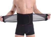 Zcargel Breathable Elastic Men's Adjustable Trimmer Slimming Shape Belt,Lower Lumbar & Back Support,Exercise,Work out,Lifting,Tummy Waist Lose Weight