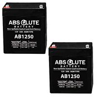 2PK New AB1250 12V 5Ah Replacement Battery for GE Concord 4 Intrusion Solutions