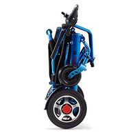 Lightweight Folding Carry Electric Wheelchairs, Durable Wheelchair,Safe and Easy to Drive for Extra Comfort, Blue,Blue