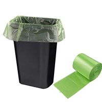 Ramddy 10 Gallon Tall Kitchen Trash Bags, Green - 100 Count
