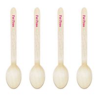 Dress My Cupcake Natural Wood Candy 200-Pack Buffet Spoons DIY Kit, Fat Free, Fuchsia