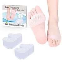 Metatarsal Pads for Women and Men, 4PCS Ball of Foot Cushions Foot Pads Heel Cushion Inserts for Metatarsalgia Neuroma Mortons Neuroma Pads