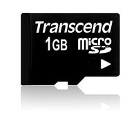 Transcend TS1GUSDC 1GB MicroSD Card Without Jewel Box or Adapter