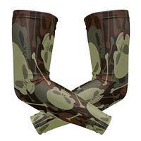 ZZKKO Skull Camouflage Cooling Arm Sleeves Cover Uv Sun Protection for Men Women Running Golf Cycling Arm Warmer Sleeves 1 Pair