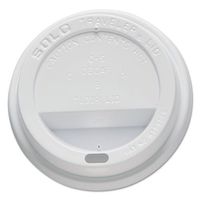Traveler Drink-Thru Lids, Fits 10oz Cups, White, 100/Pack, 10 Packs/Carton