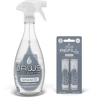 JAWS Granite Cleaner & Polish Bottle with 2 Refill Pods. Non-Toxic and Eco-Friendly Cleaning Products. Refill and Reuse.