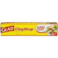 Glad Cling Wrap 300 Square Ft. Roll (Pack of 2)
