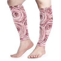 Calf Leg Compression Sleeve for Men Pink Rose Maternity Varicose Veins Arm Ice Cover