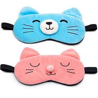 Sleep Mask Cute Eye Mask with Gel Pad, Hot & Cold Therapy for Insomnia Puffy Eyes, Super Soft and Light, for Sleeping, Shift Work,Blindfold Eyeshade for Men Women Kids Boy Girl