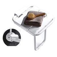 ZHAO XIN Bathroom Folding Shower Chair Seat, Wall Mount Non-Slip Toilet Elderly Bath Stool, 304 Stainless Steel Bracket, Max 200kg