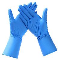 LLguz 50-Pairs Nitrile Rubber Disposable Gloves Industrial Mitten For Food Service Beauty Salons (Bule - S)