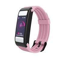 Smart Watch, Activity Tracker with Smart Body Fat Watch Monitor for Women, Slim Heart Rate Blood, Calorie Counter Compatible iOS and Android Phones (Pink)