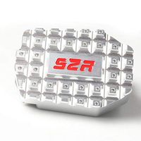 Frames & Fittings Rear Foot Brake Lever Pedal Enlarge Extension Rear Brake Peg Pad Extender for Benelli TRK502 BJ500GS-A TPK502X BJ 500 - (Color: Silver)