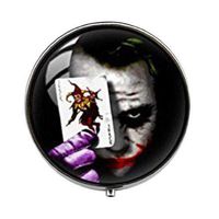 Joker Box/Pill case - Vintage Joker Art Photo Pill Box/case - Three-Compartment Pill Box/Pill case