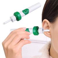 Vinmax Electric Vacuum Ear Cleaner Ear Wax Safe Remover Vibration Removal Cleaning Easy Painless Tool (Green)