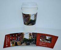 BriteVision "Lyric Diner" Insulating Hot Cup Coffee Sleeve, 1200 Ct., Fits 12 Oz.-20 Oz. Cups